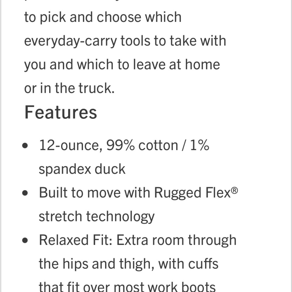 C a r h a r r t Straight Fit Rugged Flex Double Knee Men's Sz 33 x 32 - Picture 7 of 9